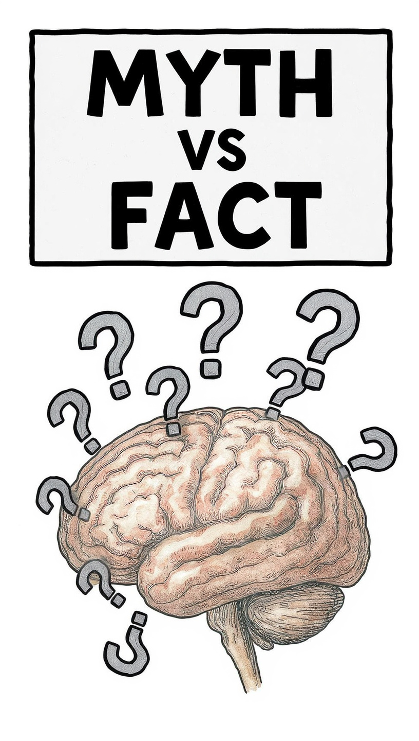 Brain myths vs facts about memory loss